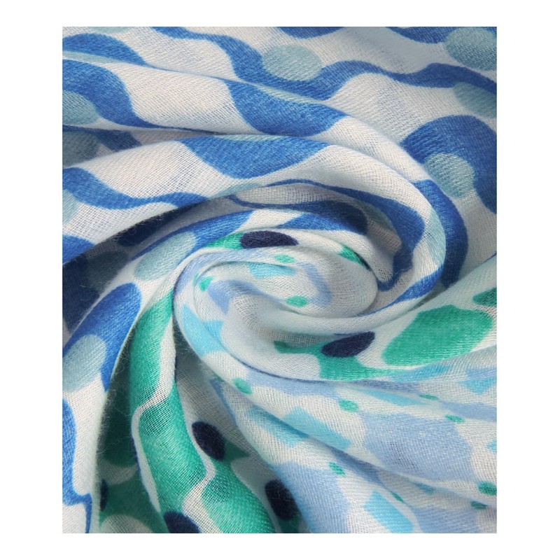 Majea Women's Loop Scarf, Various Colours, Fashionable - Blue 3,