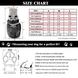 RilexAwhile Dog Socks Boots Shoes for Dogs Cat Socks Non-Slip Soles Adjustable Dog Cat Paw Socks Fit for Indoor Outdoor Use(Medium, Black)