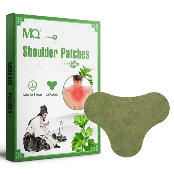 Pain Relief Patches Arthritis Wormwood Patches Body Pain Relief Stickers for Neck Shoulder Pain and Soreness Pain Relief Warming Meridian Plasters (Pack of 12)