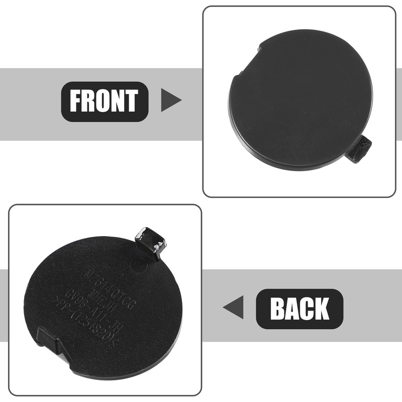 ACROPIX Car Front Left Bumper Towing Eye Hook Cover Cap