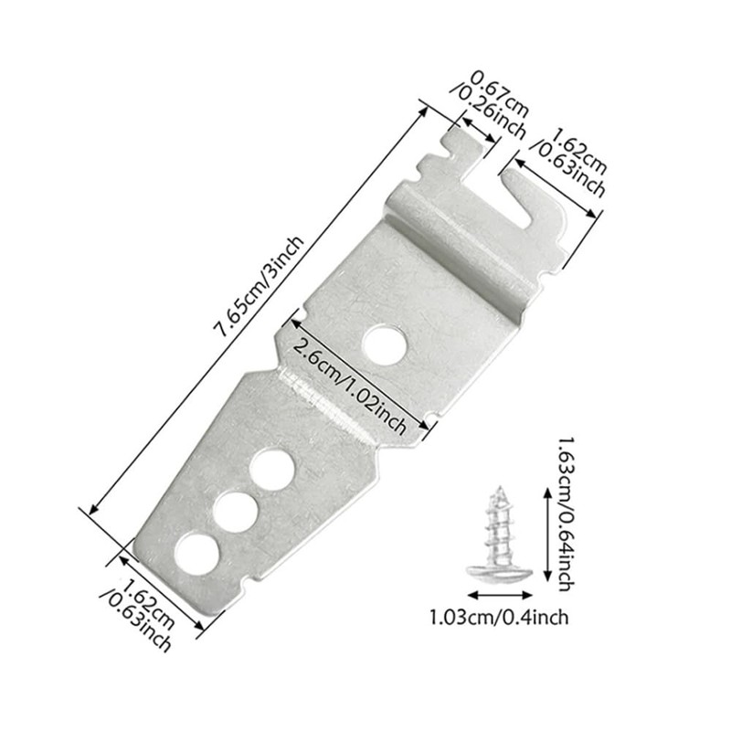 SagaSave 2 Pcs Dishwasher Mounting Bracket, Under Counter Dishwasher Fixing