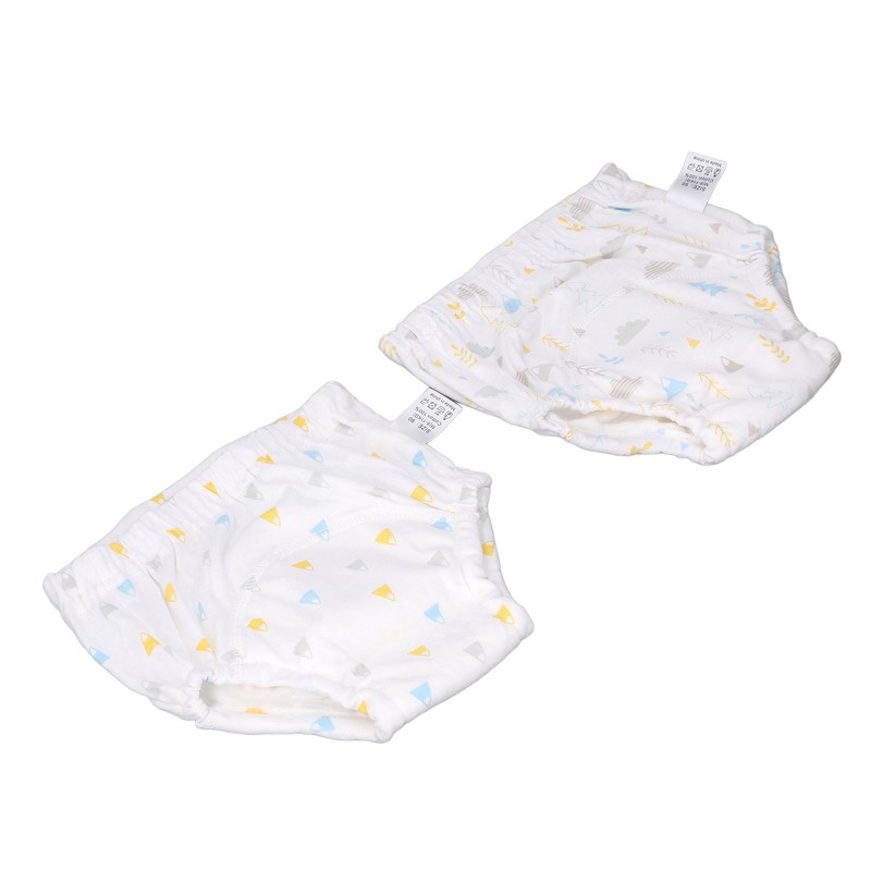 2PCS Toddler Training Pants Pure Cotton Reusable Baby Training Underwear