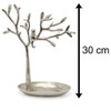 Carousel Home Gifts 31cm Silver Metal Tree Of Life Jewellery