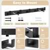 HOMEBROS Coat Rack Wall Mount, Metal Coat Hanger with 5