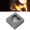 Graphite Casting Mold Professional Heart Shaped Ingot Casting Refining Mould