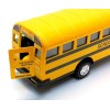 Diecast Large Diecast School Bus with Pullback Action, Stop Sign,