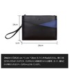 Cenvins Men's Clutch Bag, Large, Lightweight, Thin PU Leather, B5,