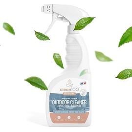 Clean 100 - Multi Surface Cleaner & Degreaser Spray for Indoor & Outdoor Use (25.4 Fl Oz Bottle) -100% Organic All Natural Professional Strength Stain & Dirt Remover