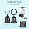AIWENXI Bell Urns Necklace Cross Motorcycle Cremation Keychain Urns Keychain