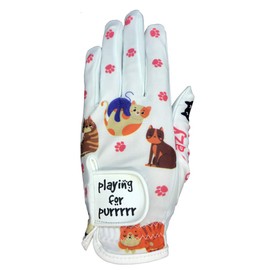 Giggle Golf Women's Golf Glove (Small, Worn On Left Hand, Cat)