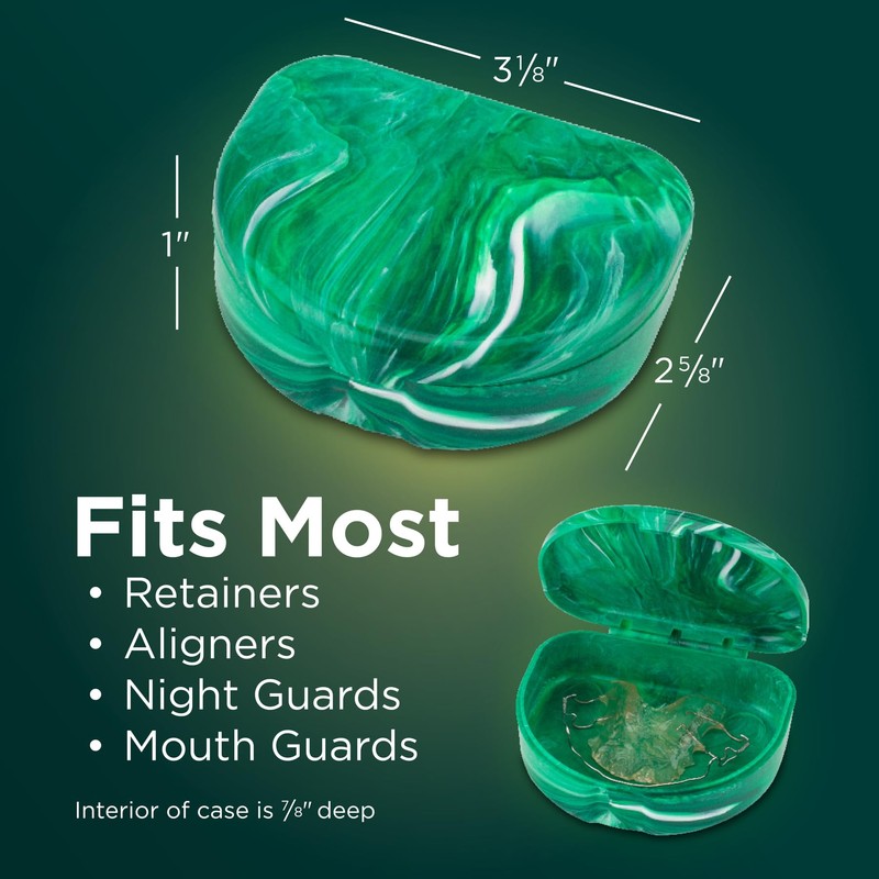 Marble Retainer Cases, Orthodontic Aligner Case, Mouth Guard Holder (3