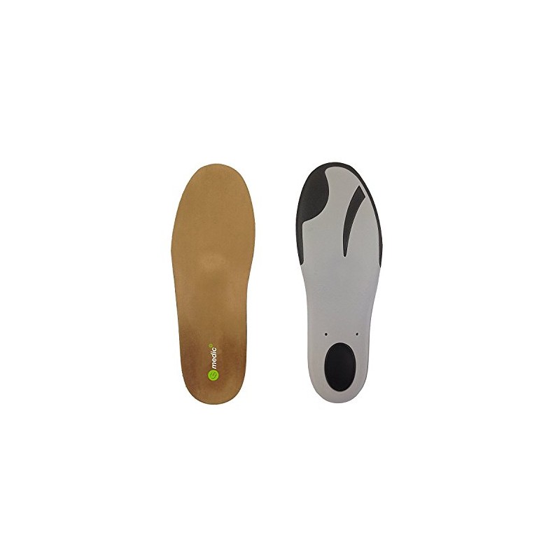 CS MEDIC , Unisex Adult Orthotic Insoles - brown, size: