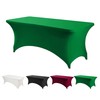 Esther Beauty 6ft Spandex Tablecloth Rectangular Stretchy Fits Tables Size