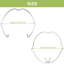 DKARDU 30pcs Lamp Retaining Spring Clip Ring GU10 MR16 Spotlight Downlights Clips Bulb Holder Ring, for Most LED Spots Ceiling Lights Socket LED Halogen Bulbs Fittings