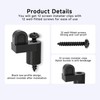 12 Pack 3/8 in Nylon Window Screen Clip with Screws