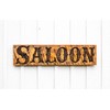 SALOON Sign - Large Carved 40x10 Western Cowboy Bar Decor
