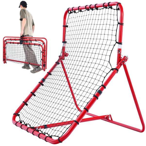 Installation-F<wbr/>ree Volleyball Rebounder Net Adjustable Volleyball Practice Net
