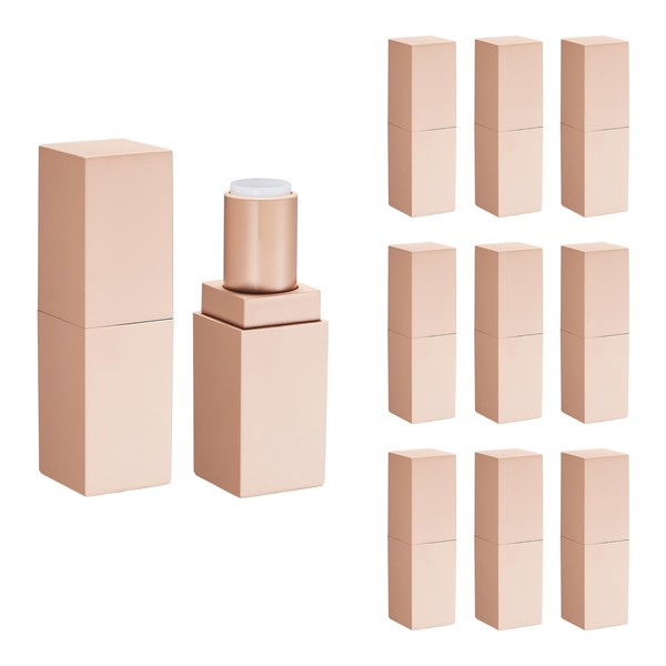 CAIYA Pack of 10 Empty Lipstick Tube, 3.5 g, Lipstick