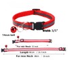 Green Cat Collar with Bell, Reflective Small Dog Collars Soft