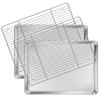 Deedro Baking Sheet with Rack Set [2 Sheets + 2
