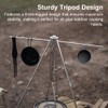 Outdoor Portable Aluminum Alloy Hung Tripod Camping Picnic Pot Hung