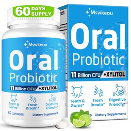 Oral Probiotics for Fresh Breath & Dental Health - 60 Lozenges