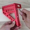 Metric Versatile Carpenter Square Scribing Ruler, 3D Multi-Angle Measuring Tool