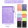 NICKLIN Mesh Bags,11Pcs Mesh Drawstring Bags,Nylon Mesh Storage Bag with