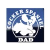 Cocker Spaniel Dad | NickerStickers® Jumping Cocker Spaniel Gun Dog