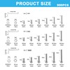 900 Pcs M2 M3 M4 Bolts and Nuts Set, Assorted