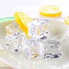 TonJin 35pcs Artificial Ice Cubes Crystal Clear Imitation Acrylic Square