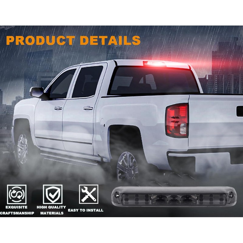G-PLUS Rear LED Third Brake Light Compatible With 1999-2006 Chevy