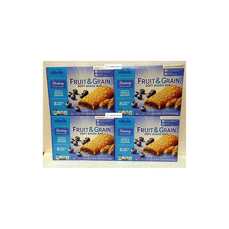 Millville Fruit & Grain Soft Baked Bar Blueberry Naturally Flavored