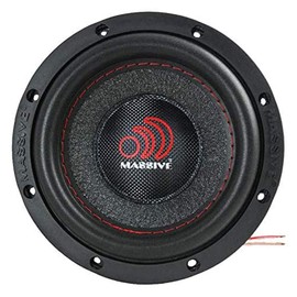 Massive Audio SUMMO64XL - 6.5 Inch Car Audio Subwoofer, High Performance Subwoofer for Cars, Trucks, Jeeps - 6.5" Subwoofer 150 Watt RMS, 300w MAX Dual 4 Ohm, 1.5 Inch Voice Coil. Sold Individually