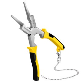 8-Inch Premium MIG Welding Pliers,Equipped with a Retention Chain and an Ergonomic Handle, it is the Preferred Companion for Welding, Electrical, Mechanical Maintenance, and even home DIY Projects