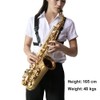 Rayzm Saxophone Strap, Universal Double Shoulder Leather Strap for Sax,