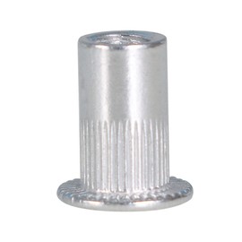 kimllier 100Pcs Rivet Nuts 8-32 UNC Rivet Nut Assortment Kit Aluminum Flat Head Threaded Insert Nutserts Assort