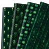 Pineraap Hacker Wrapping Paper 12 Sheets - Data Stream,Code Rain