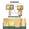 METWET Bathroom Light Fixtures, Brushed Gold Vanity Lights with Flared