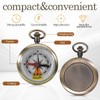 Navigation Compass,Hiking Compass,Brass Compass,Shockproof Waterproof Brass Hollow Camping Survival Tools