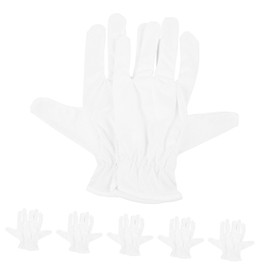 Operitacx 6Pairs Dust Cloth Gloves for Jewelry Inspection Comfortable and Washable Work Gloves for Handling Delicate Objects Static and Breathable Design
