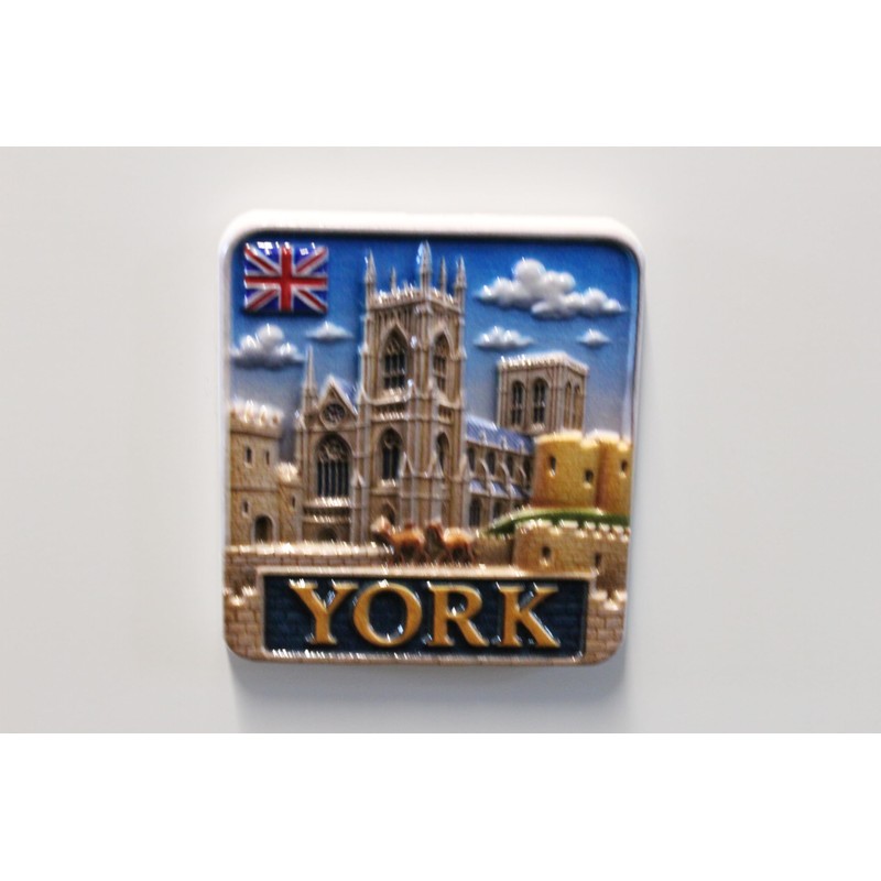 3D -YORK ENGLAND NORTH YORKSHIRE Fridge Magnet City Souvenir Travel
