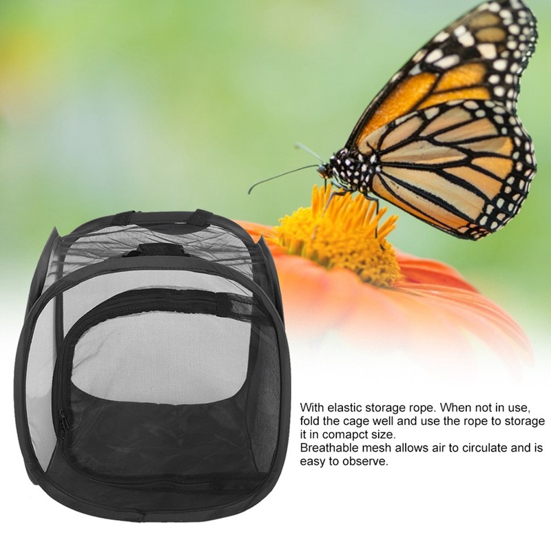 Foldable Stick Insect Cage Housing Enclosure Breeding Cages Net Cloth