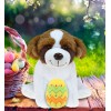 DolliBu Super Soft St. Bernard Dog with Yellow Easter Egg