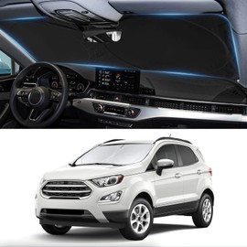 Sunshade for Ecosport Windshield Sun Shade for 2025 2024 2023 2022 2021 2020 Ford Ecosport SUV Accessories Foldable Custom-fit Front Window Shield Windshield Cover Sun Visor Protector UV Reflector