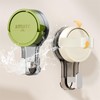 2 Pack - Powerful Suction Wall Hooks, Waterproof Clothes &