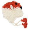Woollen Handknitted Fleece Lined Trapper Animal Hat Fox