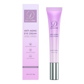 Doracome Professional Eye Cream, Anti-Aging Treatment With Hyaluronic Acid and Retinol, Unscented, 0.67 Fl Oz, for Dark Circles, Wrinkles, Fine Lines