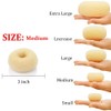 Kitjans Hair Donut Bun Maker, 2 PCS Medium (3 Inch/Beige)