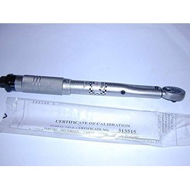 professional 1/4" drive low range torque wrench 5-25 Nm with calibration certificate.